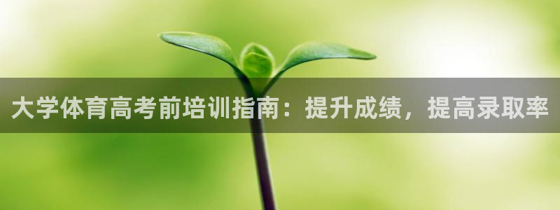 耀世官方网站：大学体育高考前培训指南：提升成绩，提高录取率