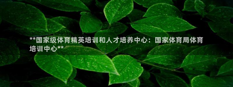 耀世娱乐好不好：**国家级体育精英培训和人才培养中心：国家体