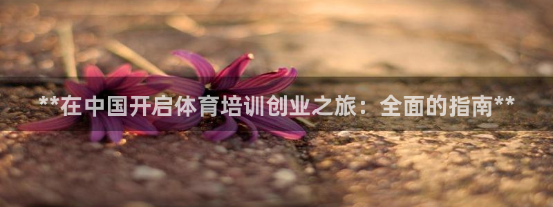 耀世娱乐挂机教程视频：**在中国开启体育培训创业之旅：全面的