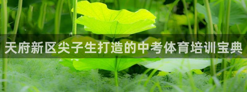 耀世娱乐网址是什么软件：天府新区尖子生打造的中考体育培训宝典